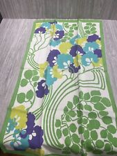 Toalha de chá Fast Colours linho puro vintage estampa floral peça de tecido, usado comprar usado  Enviando para Brazil