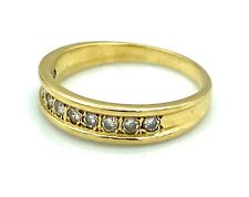 Lindo anel de aliança de ouro 18 quilates - Diamantes 0,30 quilates - 3,41 g comprar usado  Enviando para Brazil
