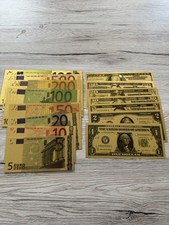 Euro geldscheine vergoldete gebraucht kaufen  Gießen