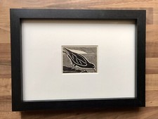Chough framed woodcut for sale  ENFIELD