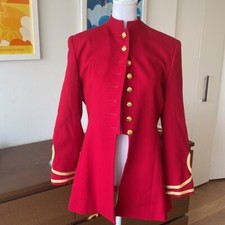 Jaqueta militar geral vintage casual canto vermelha e dourada comprar usado  Enviando para Brazil