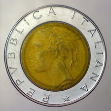 Repubblica italiana 500 usato  Terranuova Bracciolini