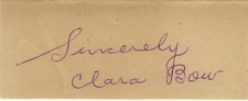 Clara bow autograph for sale  Laguna Beach