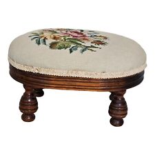 Needlepoint footstool wood for sale  Lees Summit