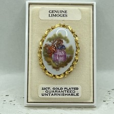 Limoges brooch 22ct for sale  EASTBOURNE