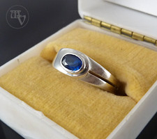 Silberring blauem stein gebraucht kaufen  Zweibrücken
