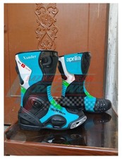 Bota de couro Aprillia Racing motocicleta corrida comprar usado  Enviando para Brazil