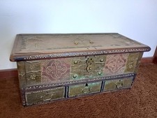 Vintage wooden coffer for sale  ULVERSTON
