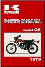 KAWASAKI Peças Manual G5 C 1975 Peças de Reposição Lista de Catálogo G5C comprar usado  Enviando para Brazil