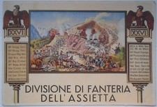Cartolina divisione fanteria usato  Torino