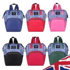 Usado, Mochilas de viagem estampadas mamãe tecido Oxford grande capacidade fralda maternidade comprar usado  Enviando para Brazil