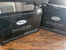 Agm battery 100 for sale  TUNBRIDGE WELLS