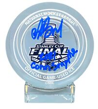 Andrei Vasilevskiy inscrito assinado Stanley Cup jogo usado disco de gelo relâmpago JSA comprar usado  Enviando para Brazil