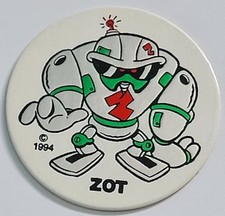 Vintage Pog * 1994 Foil Alien * Zot * Prata * Bin113 comprar usado  Enviando para Brazil