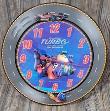 DreamWorks Turbo Racing Team Relógio de Parede 2013, Item Promocional de Filme, Testado! comprar usado  Enviando para Brazil