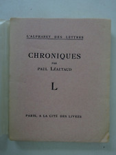 Leautaud chroniques. collectio d'occasion  Pontoise