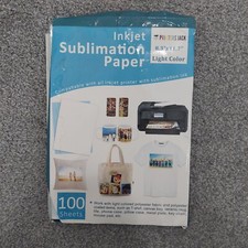 Papel de sublimação jato de tinta para impressoras Jack 8,3"x11,7" cor clara 100 folhas comprar usado  Enviando para Brazil
