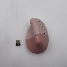 Mouse óptico ergonômico vertical Logitech Lift rosa comprar usado  Enviando para Brazil