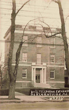 A View Of The Bell Telephone Exchange, Merchantville, Nova Jersey NJ RPPC, usado comprar usado  Enviando para Brazil