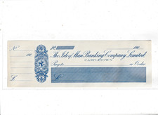 ISLE OF MAN BANKING CHEQUE NÃO USADO 190- CASTLETOWN comprar usado ISLE OF MAN BANKING CHEQUE NÃO USADO 190- CASTLETOWN comprar usado  Enviando para Brazil