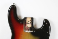 1974 Vintage Fender Jazz Bass Alder 3-Tone Sunburst BODY CBS Era 1970s EUA, usado comprar usado 1974 Vintage Fender Jazz Bass Alder 3-Tone Sunburst BODY CBS Era 1970s EUA, usado comprar usado  Enviando para Brazil