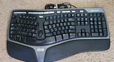 Teclado ergonômico natural Microsoft 4000 V1.0 pedestal USB modelo 1048 KU-0462 comprar usado  Enviando para Brazil