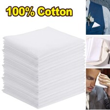 White cotton handkerchiefs for sale  UK