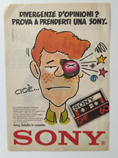 Pubblicita sony cassette usato  Ferrara