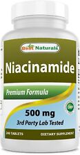 O Melhor Naturals niacinamida 500mg 240 Comprimidos comprar usado  Enviando para Brazil