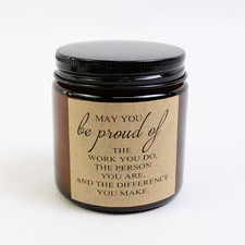 Vela perfumada de 4 oz sin marca, aceite esencial de bergamota de pomelo cera de soja segunda mano  Embacar hacia Mexico