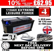 12v 110ah leisure for sale  LUTON