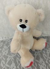 Urso de pelúcia progressivo corações vermelhos creme bronzeado 10" brinquedo de pelúcia 2012 comprar usado  Enviando para Brazil