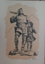 Litografia guglielmo tell usato  Volvera
