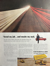 1956 Caterpillar tratores diesel motoniveladoras motores tráfego vida salva anúncio impresso vintage comprar usado  Enviando para Brazil