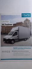 Rapid: Iveco Daily Leichtbau-Kofferaufbau (Prospekt-Blatt); Juni 2013, usado comprar usado  Enviando para Brazil