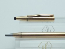 Caneta esferográfica Cross Century USA 1/20 14K folheada a ouro, GT, tinta azul e funcionando comprar usado  Enviando para Brazil