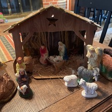 Vintage 1950 nativity for sale Vintage 1950 nativity for sale  Richmond