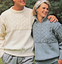 Knitting pattern mens for sale  BRIGHTON