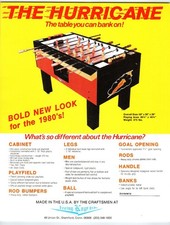 1980s hurricane foosball for sale  Collingswood