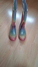 Gummistiefel glitzer regenboge gebraucht kaufen  Eichendorf