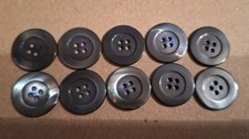 10x perlmuttknöpfe schwarz gebraucht kaufen  Waldsassen