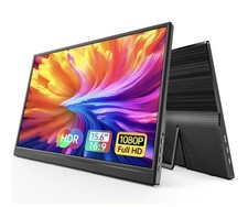 Monitor portátil 15,6 polegadas 1080P USB-C HDMI suporte para monitor de viagem ultrafino, usado comprar usado  Enviando para Brazil