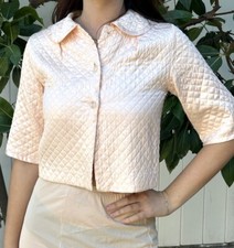 Jaqueta de cama vintage anos 50 Barbizon tamanho S cropped top rosa Dream Puff comprar usado  Enviando para Brazil
