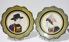 Paire assiettes faience d'occasion  Elliant