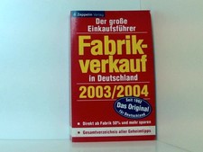 Fabrikverkauf deutschland 2003 gebraucht kaufen  Berlin