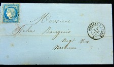 Lettre 1875 paris d'occasion  Plélan-le-Petit