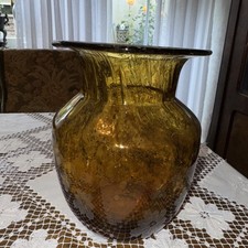 Große vase bernsteinfarben gebraucht kaufen  Dortmund