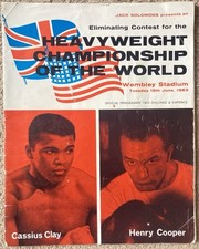 muhammad ali programme for sale  BRIDGNORTH