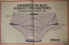 Publicité 1982 slip d'occasion  Longueil-Sainte-Marie