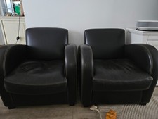 Lot fauteuils cuir d'occasion  Andrésy